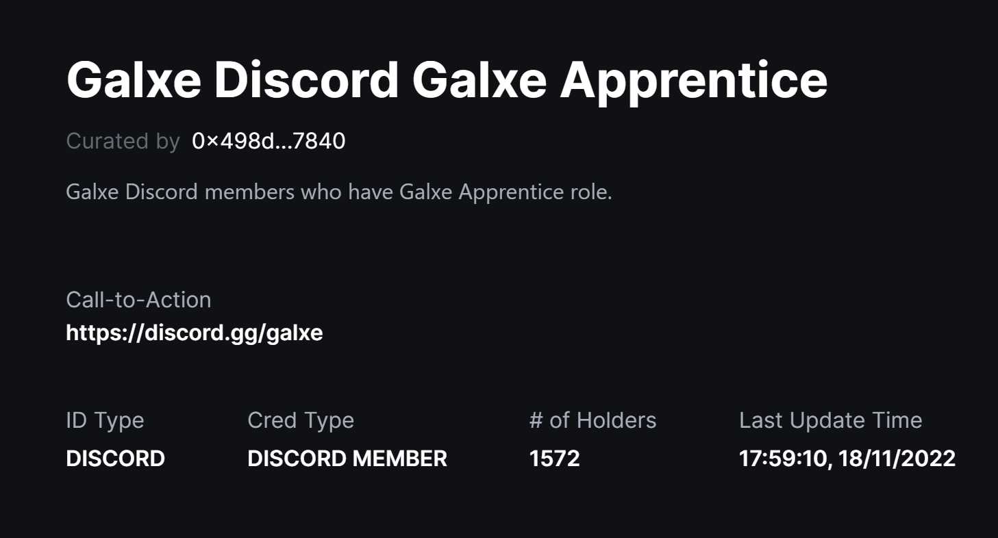 Signing Up for Galxe